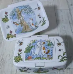 デコパージュ　掃除シート ケース♪ウェットティッシュケース♪セット♡　猫雑貨