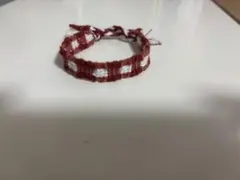 ミサンガ ギンガムチェック レトロ風