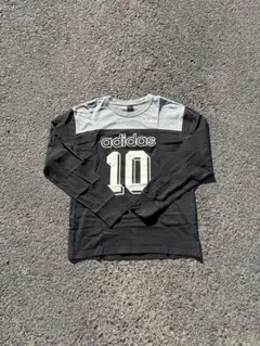 90’s adidas trefoil 10 logo L/S tee