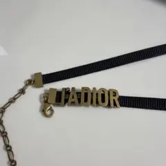JADIOR ゴールドロゴ チョーカー ブラック