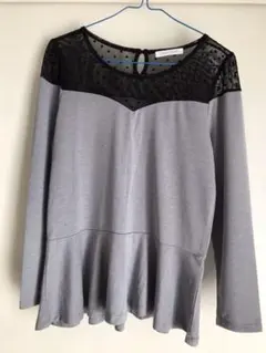 LOWRYSFARM ローリーズファーム カットソー ペプラム トップス