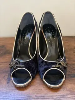 JILLSTUART shoe ダークネイビーのスエード生地
