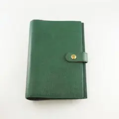イルビゾンテ システム手帳 USED美品 レザー グリーン 緑 革 手帳カバー