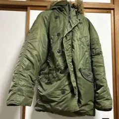 ALPHA INDUSTRIES オリーブグリーン ミリタリージャケット M