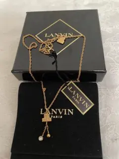未使用LANVIN ゴールド クロスモチーフ ネックレスのサムネイル