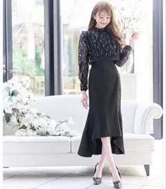 emiria wizブラック マーメイドドレス S