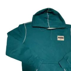 PUMA プーマ フーディー パーカー グリーン M ベトナム製