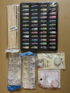 ❤️ネイルパーツセット 48個 ビーズ ラメ パール等　まとめ売り