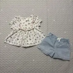 プティマイン　バースデイ　100 ブランド　ショートパンツ　セット