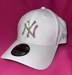 NEWERA スワロフスキー デコキャップ ユニセックス NYホワイト - メルカリ