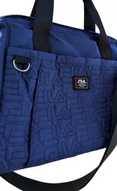 【新品未使用】FILA フィラ　キルティング口枠ボストンバッグ