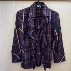 ナラカミーチェ　七分袖フリルブラウス