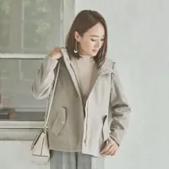 【美品】しまむら星玲奈さんコラボ/HRウラジキルトCTショートコート