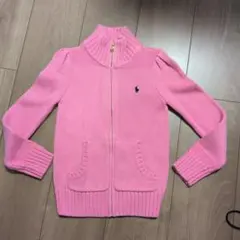 Ralph Lauren　ピンク ジップ カーディガン 120cm
