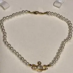 未使用級 ヴィヴィアンウエストウッド パール ネックレス オーブ 長さ 