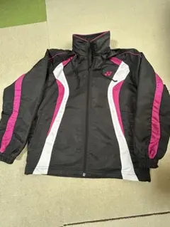 YONEX ブラック/ピンク ウォームアップジャケット SS
