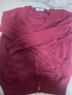 JK カーディガン ワインレッド