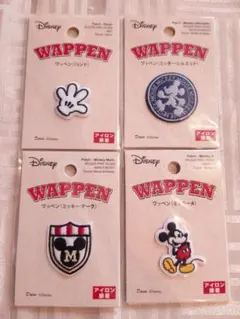 ミッキーマウス　ワッペンセット