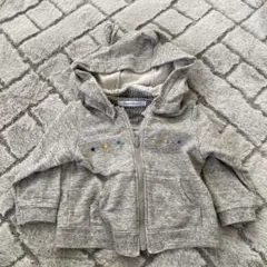 familiar フード付きトレーナー 70サイズ グレー