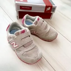 New Balance ピンク×ピンクベージュ15cm