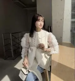 8/18出品終了/ bibiy. ANGIE SLEEVELESS JACKET 2025年最新】angie sleeveless jacketの人気アイテム - メルカリ