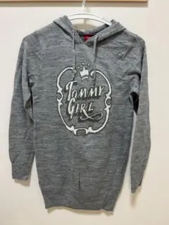 tommy girl フード付きニットセーター S グレー