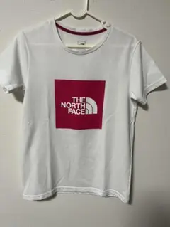 THE NORTH FACE ホワイト Tシャツ ロゴ　ピンク