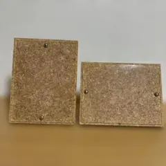 コルクボード フォトフレーム 2個セット スタンド 壁掛け
