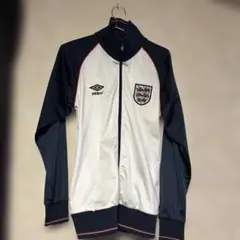 Umbro ジップアップジャケット S ホワイト/ネイビー