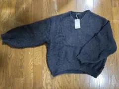 COMME CA ISM ダークグレー 長袖ニット