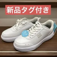 MAD FOOT! 24.0cm 幅広ホログラム スニーカー ホワイト　替え紐付のサムネイル