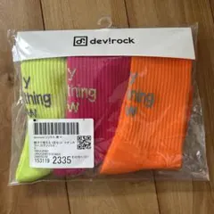 dev!rock キッズ靴下 3足セット ネオンカラー Sサイズ　16-18cm