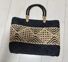 ラタン製かごバッグ