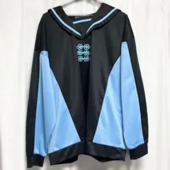 Amilige チャイナボタン付き配色セーラーZIPパーカー - メルカリ