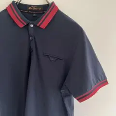 ’00s Ben Sherman ラインリブポロシャツ Sのサムネイル