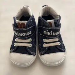 miki house ネイビー ハイカットスニーカー13.0EE 匿名配送