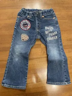 DOUBLE.B 刺繍デニムパンツ 100