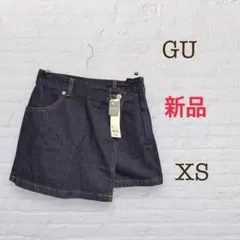 ジーユー/デニムラップスコート/新品タグ付き/ミニスカート/ショートパンツ
