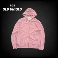 90s old uniqlo ユニクロ ジップパーカー y2k 平成 グランジ