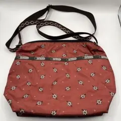 103 レスポートサック　ショルダーバッグ　花柄　レディース　刺繍