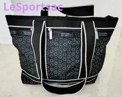 美品レア✨️レスポートサック ショルダートートバッグ✨️ブラック×小花レース
