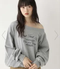 ワンショルロゴ裏毛スウェット