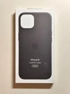 【新品】純正 iPhone 14 レザーケース・インク①
