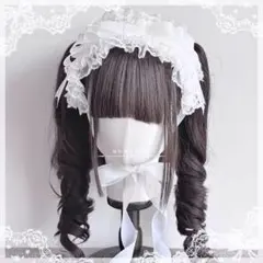 ‪♡ Princess tulle ribbon フリルヘッドドレス whit♡