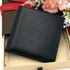 極美品✨】ルイヴィトン エピ マルコ 二つ折り財布 ブラック 黒 - メルカリ