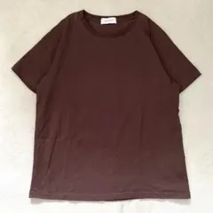 シンプリシテェ カットソー Tシャツ 半袖 コットン シンプル ブラウン フリーのサムネイル