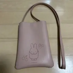 ミッフィー イラスト ショルダーバッグ ピンク