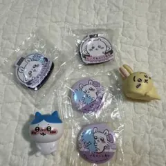 ちいかわ　フィギュア くら寿司バッジ マグネット6点セット