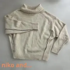 niko and...タートルネックニット