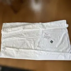 Only Hope タオルシーツ シングル ホワイト 刺繍